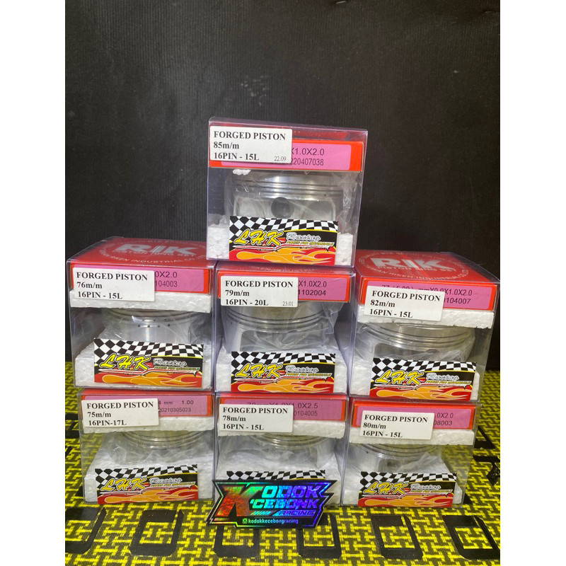 Seher/Piston Lhk Forged Pen 16 Ukuran 75,76,78,79,80,82,85,90Original Lhk Thailand