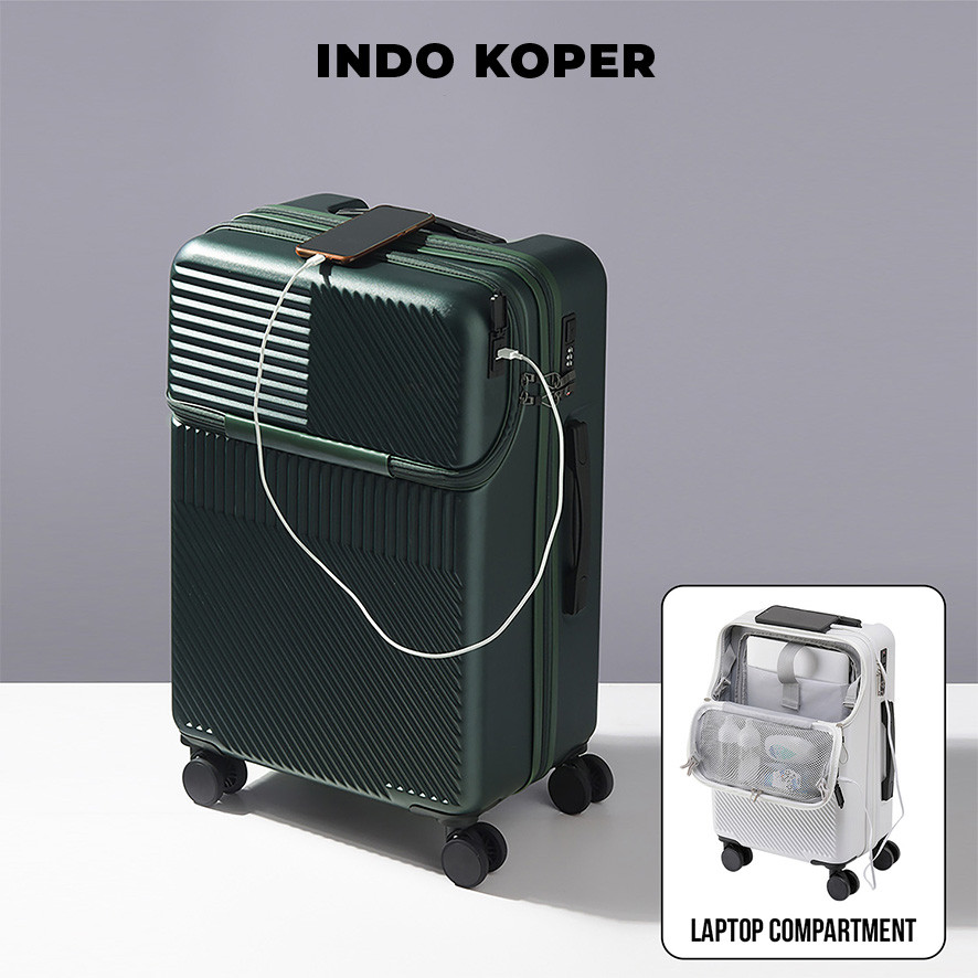 Indo Koper Laptop Zipper Bukaan Depan Ukuran Kabin Pesawat & Bagasi 20-24 Inch Laptop Series 011