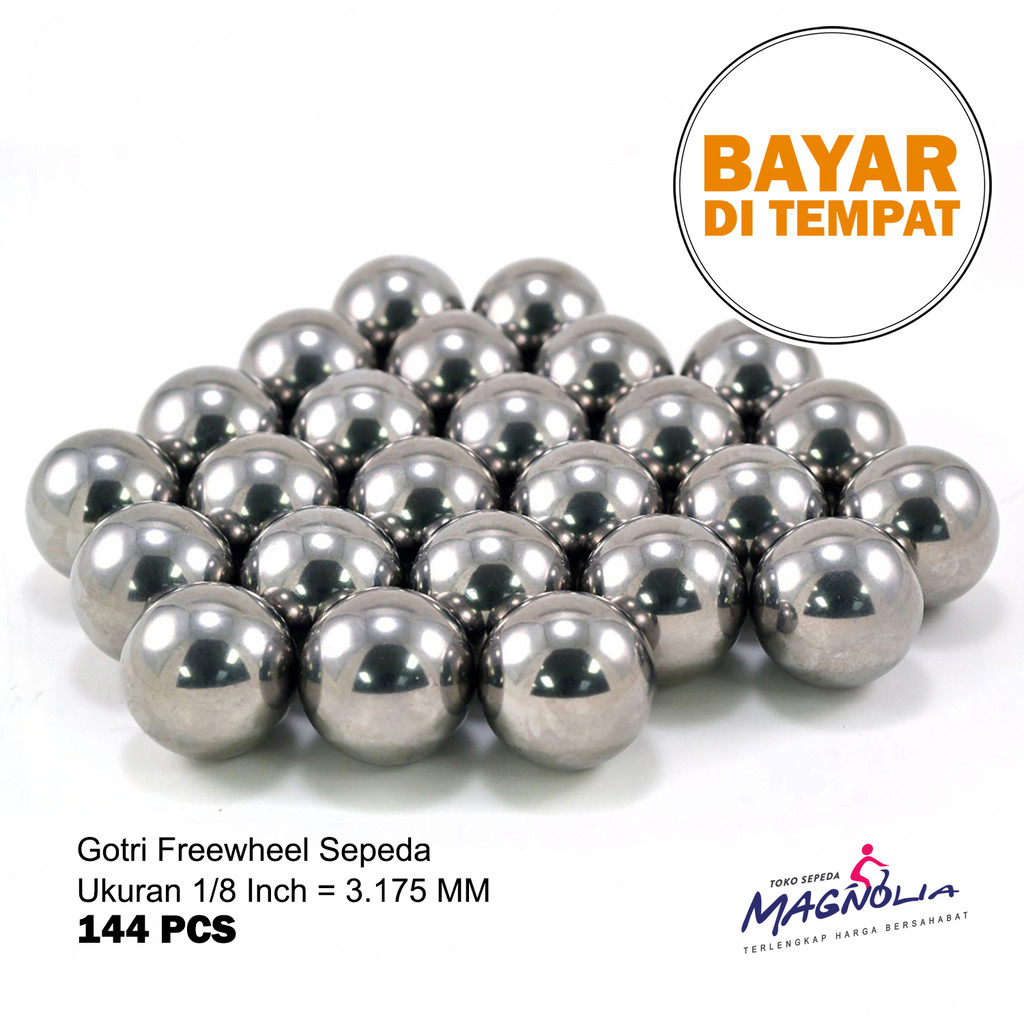 Gotri Freewheel Sepeda 1/8 Inch - 3.175 MM Steel Ball - 144 PCS
