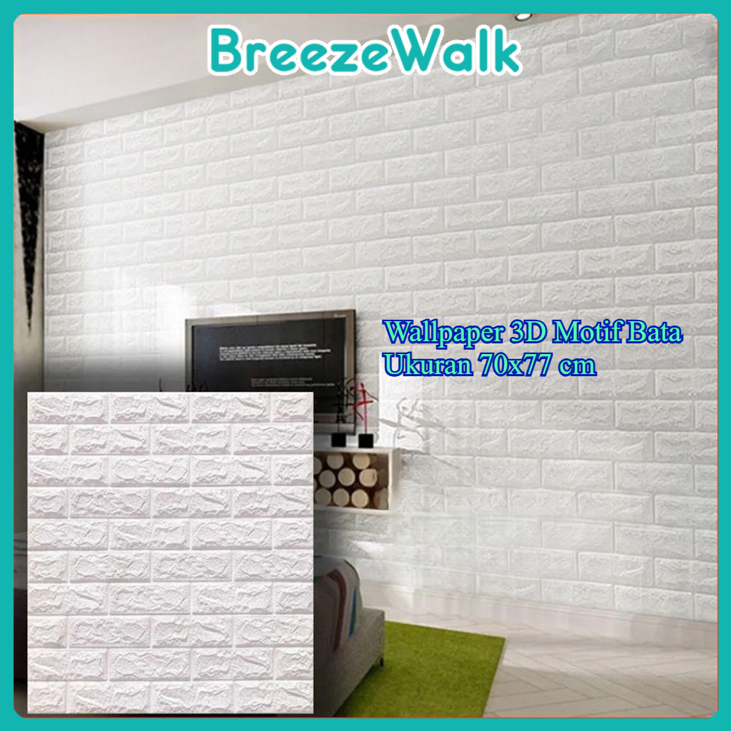 Breezewalk -Wallpaper 3D FOAM / Wallpaper Dinding 3D Motif Kotak/Wallfoam Kotak 4MM MT2
