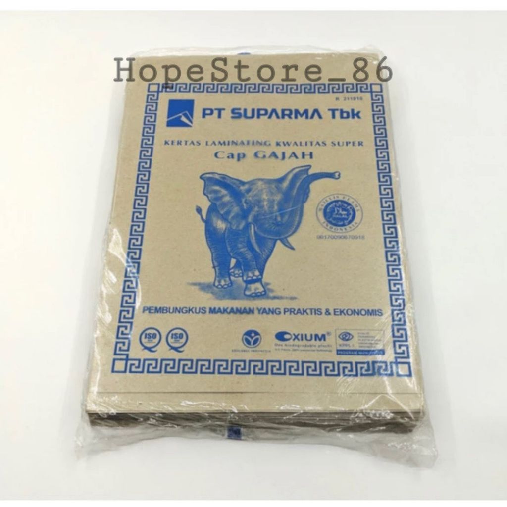 [LW] [250LBR] KERTAS NASI BUNGKUS CAP GAJAH BIRU / KERTAS NASI / NASI BUNGKUS / WARTEG / NASI UDUK /