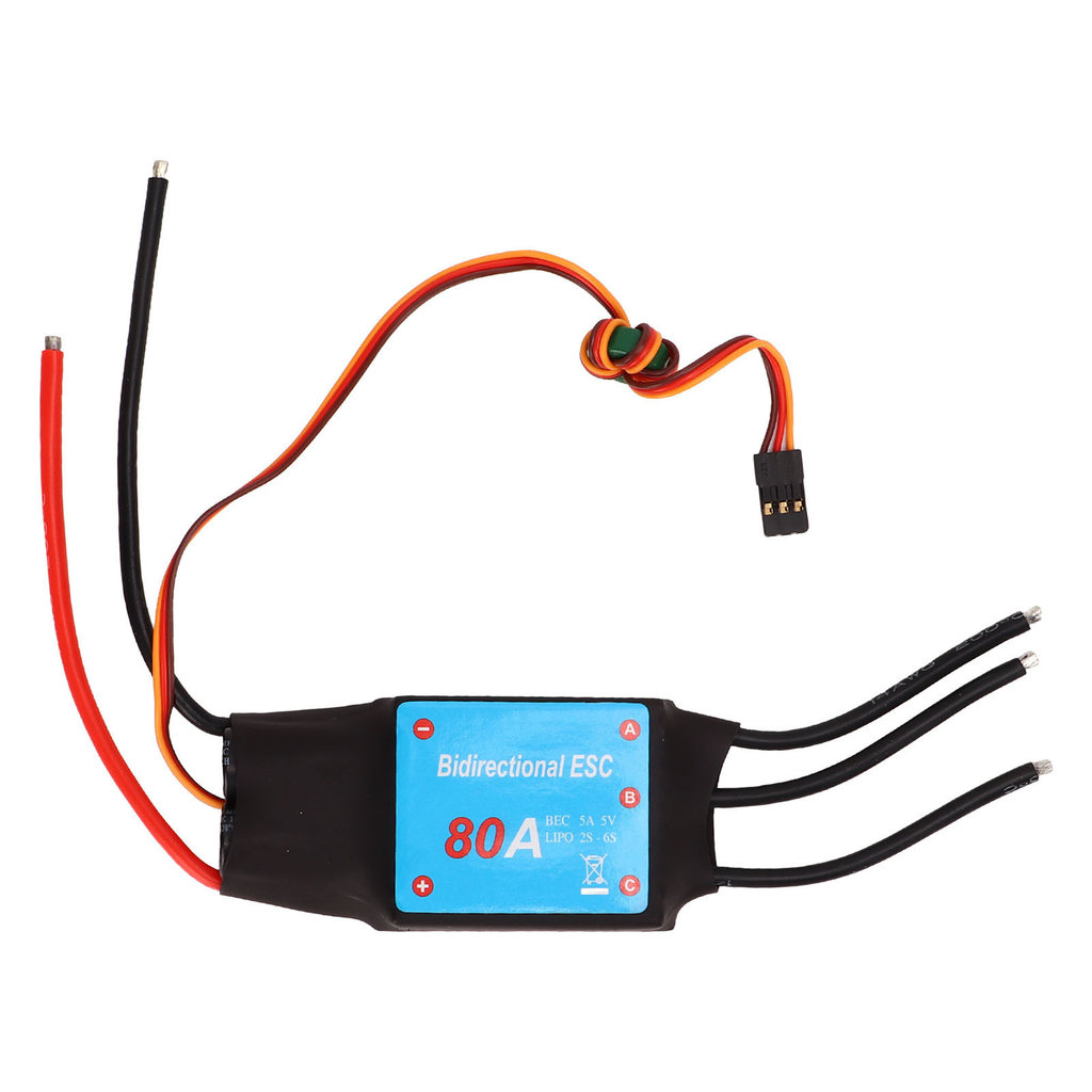 RC Boat 80A ESC RC Boat Brushless ESC Multi Function Auto Learning 5V 5A BCE 80A Brushless Reversing