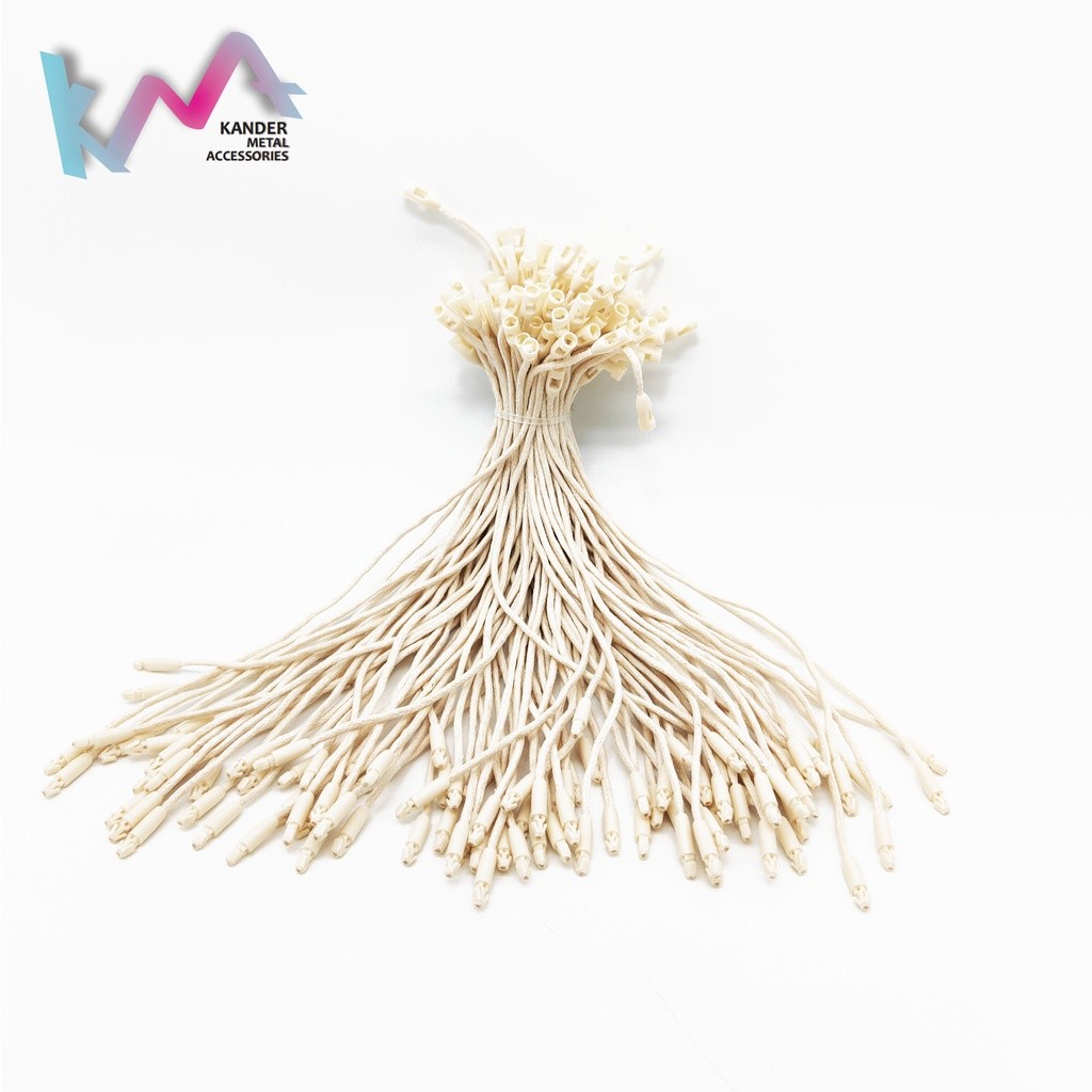 Hangtag Pin String Seal Warna Broken White untuk Label Produk