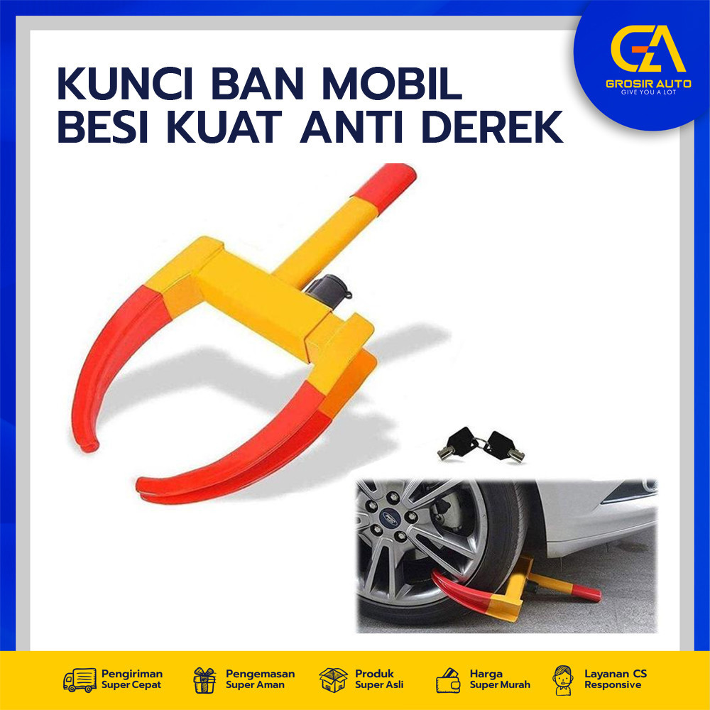 KUNCI BAN MOBIL ANTI DEREK  / PENGAMAN BAN ANTI MALING AMAN