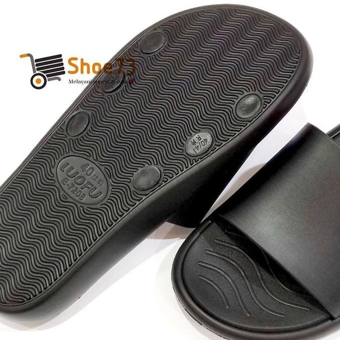 LUOFU E 7208 M - 5WP SIZE 40-44 ORIGINAL | Sanda Selop Jelly Pria | Sendal Kokop Cowok Impor Luofu I