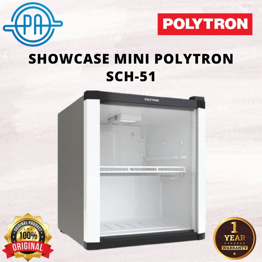 SHOWCASE MINI POLYTRON SCH-51 / SCH 51 / SCH51/ LEMARI ES PENDINGIN