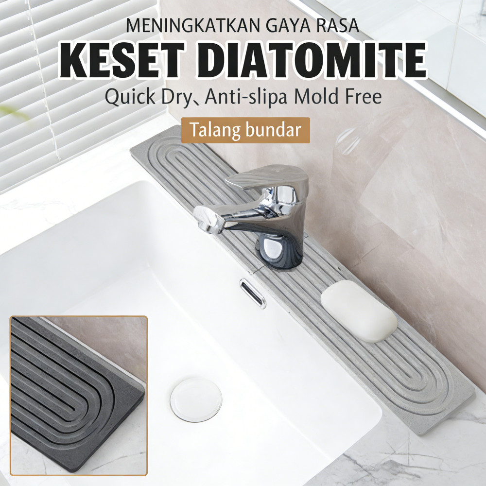 Dapur dan Kamar Mandi, Cipratan Wastafel & Keran, Bebas Jamur, Sikat Gigi, KESET, Tempat Sabun, KESE