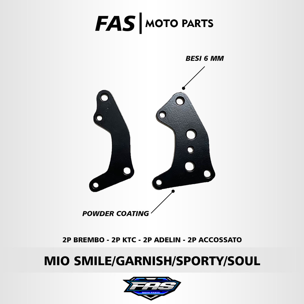 Braket Kaliper Mio Sporty Garnish Smile Soul Xeon Xride 2p 4p Brembo KTC 220 260