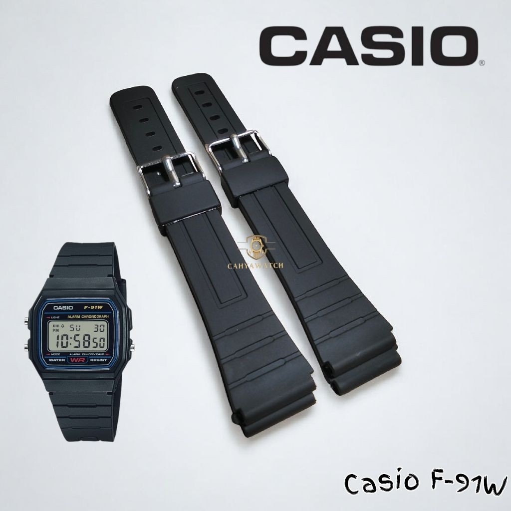 Tali Jam Tangan Casio F91W Strap Jam Casio F-91W Rubber