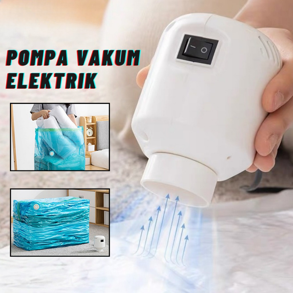 Kaka-  Pompa Vakum Baju Elektrik / Pompa Vacum Kantong Pakaian Elektrik