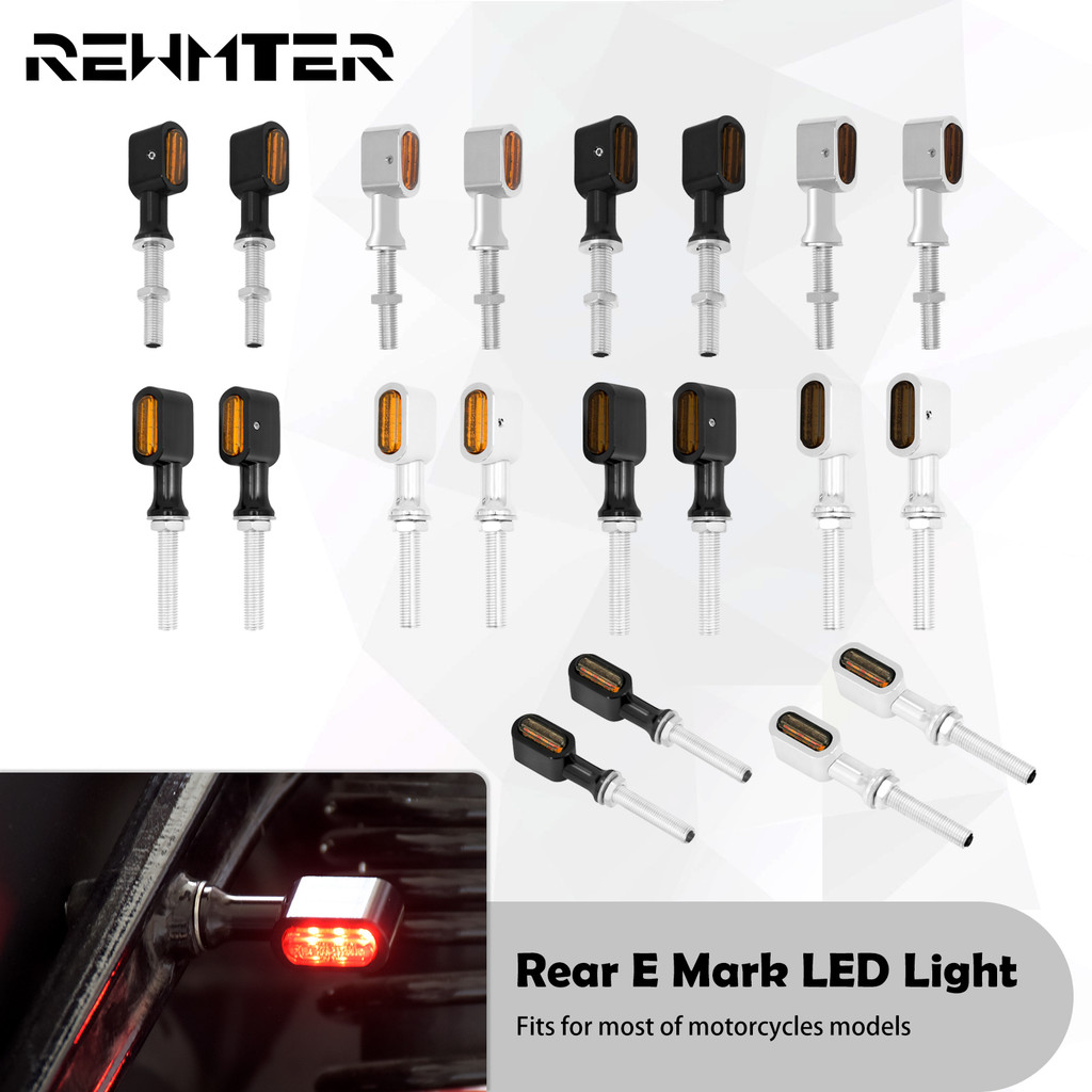 Lampu Indikator Rem LED Belakang Sepeda Motor E Mark Untuk Harley Softail Touring XL Dyna Untuk BMW 