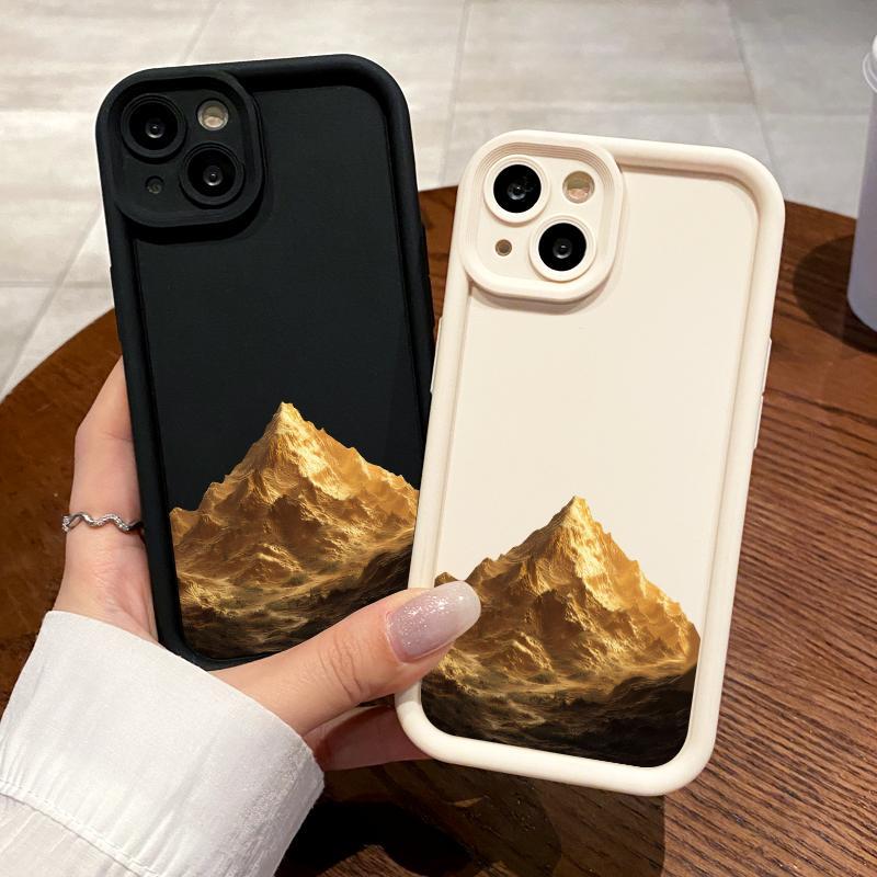 Soft Case Xiaomi Redmi Note 9 10 8 7 Pro 7S 2021 4G Max 9S 5G Lite 10S 10T Camera Alam Gunung Emas S