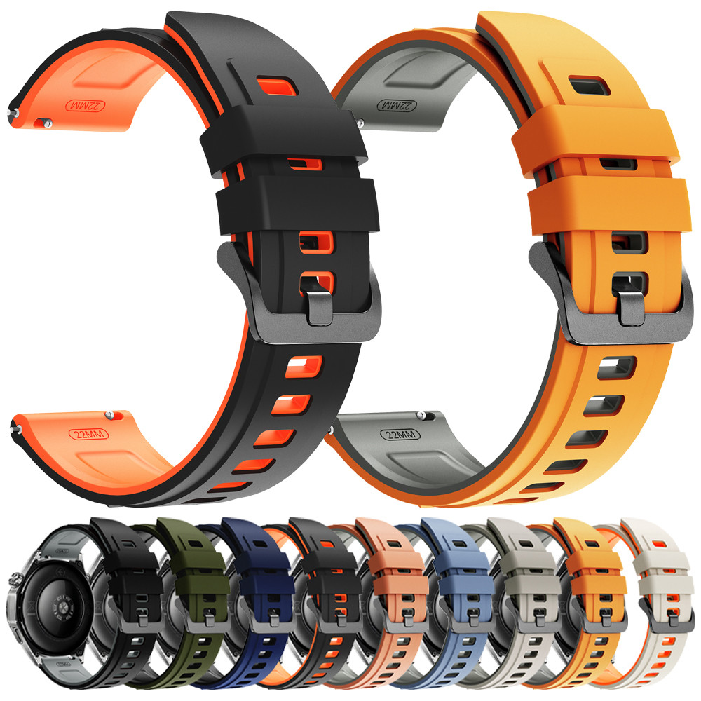 22mm Silicone Strap For TicWatch Pro 3 Ultra GPS/LTE Sport Watch Bands For TicWatch GTW/GTX/S2/E2/Pr