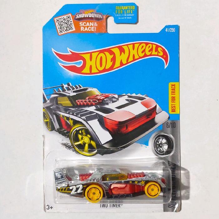 Mainan Hot Wheels Two Timer chrome 2016 HW Super Chromes Best for Track base besi