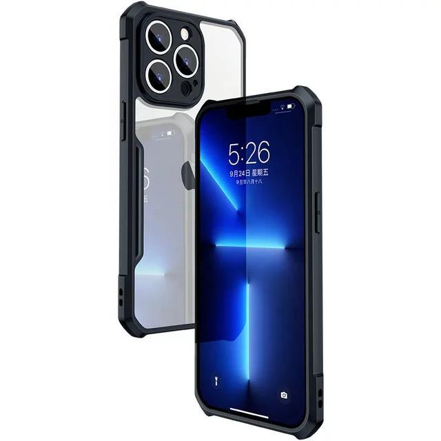 Case Iphone 12/Mini/12 Pro/12 Pro Max XUNDD Original Clear Cover - Hitam, 12 Pro Max