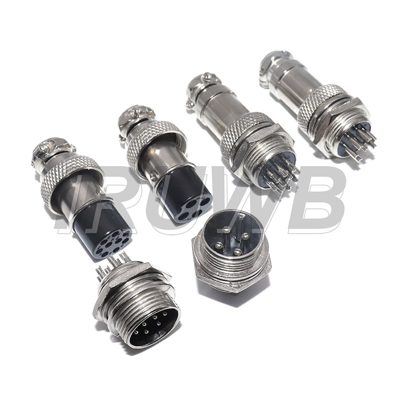 1Set GX16 16mm Metal Circular Aviation Connector  Socket Plug 2PIN 3PIN 4PIN 5PIN 6PIN GX16 2/3/4/5/