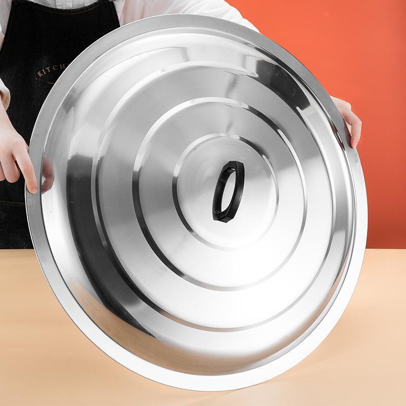 Tutup Wajan/Kuali Jumbo Full Stainless Steel Premium 60-80 CM Anti Karat Tutup Penggorengan Jumbo