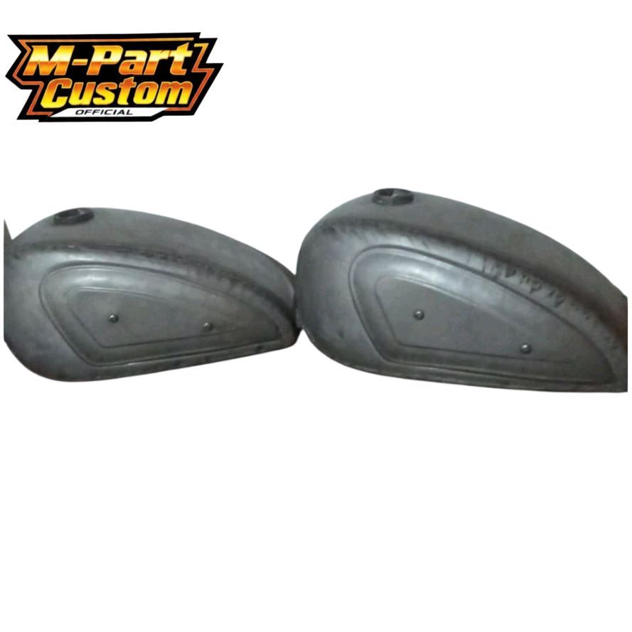 TANGKI MOTOR TANGKI SCRAMBLER CUSTOM BAHAN MENTAH UNIVERSAL PNP TIGER BYSON MEGAPRO SCORPIO