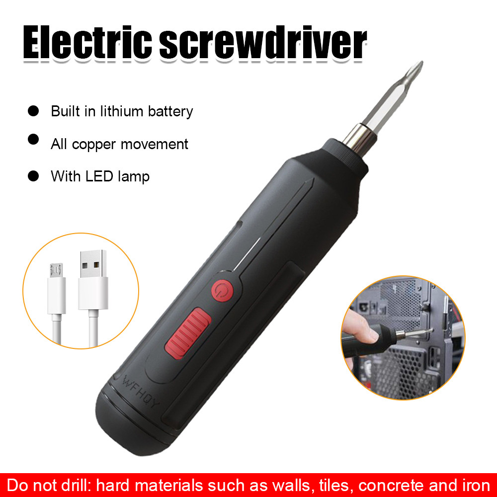 Electric Screwdriver Battery Reargeable Cordless Screwdriver Powerful Impact Cordless Screwdriver Dr