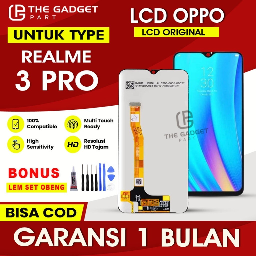 LCD Oppo Realme 3 Pro  RMX1851 Original Fullset Touchscreen Bergaransi