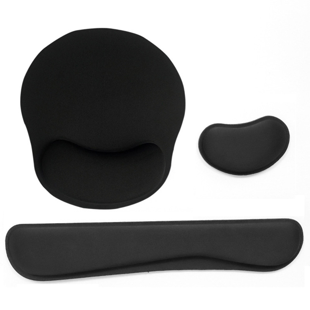 Mouse Pad Memory Foam Mouse Mat Keyboard MousePad Set Ergonomic Wrist Pad Mice Mat ,For Office Compu