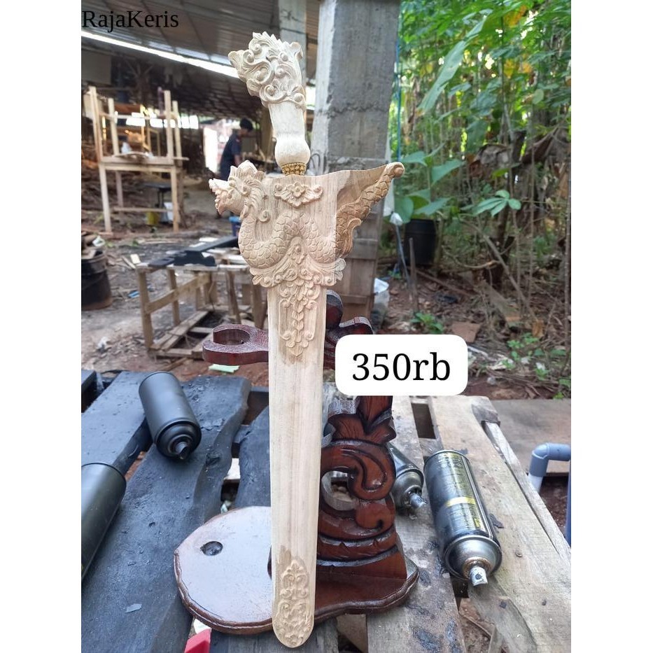 warangka walikat naga termurah dari kayu jati garap alus ukiran naga raja utuh deder mewah ukir ukir