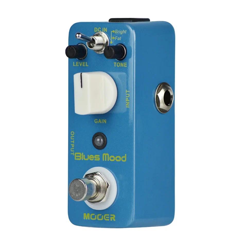 MOOER Blues Mood Overdrive Guitar Effect Pedal Blues Style 2 Modes(BrightFat) True Bypass Full Metal