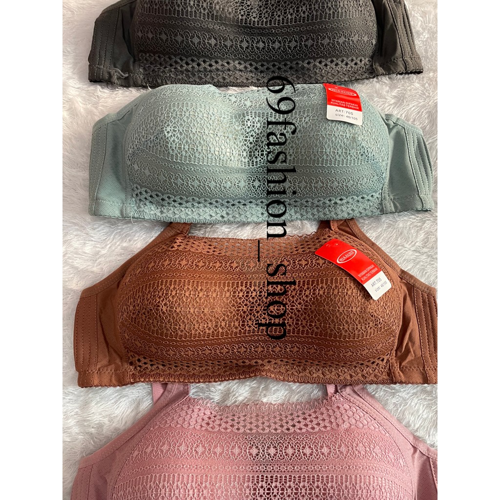 3PCS BRA KEMBEN MISSLILY MEWAH ELEGAN EXTRA COMFORT BRA KEMBEN MISSLILY CUP B-C uk 36-46 BH KAIT 4 B