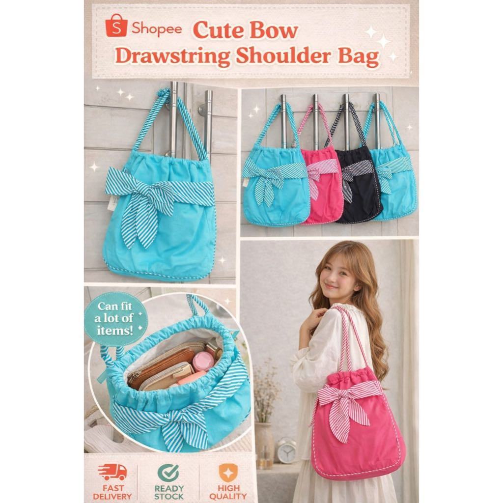 Naraya shoulder bag kain tas wanita kekinian tas pita lucu tote bag cantik tas selempang wanita seru