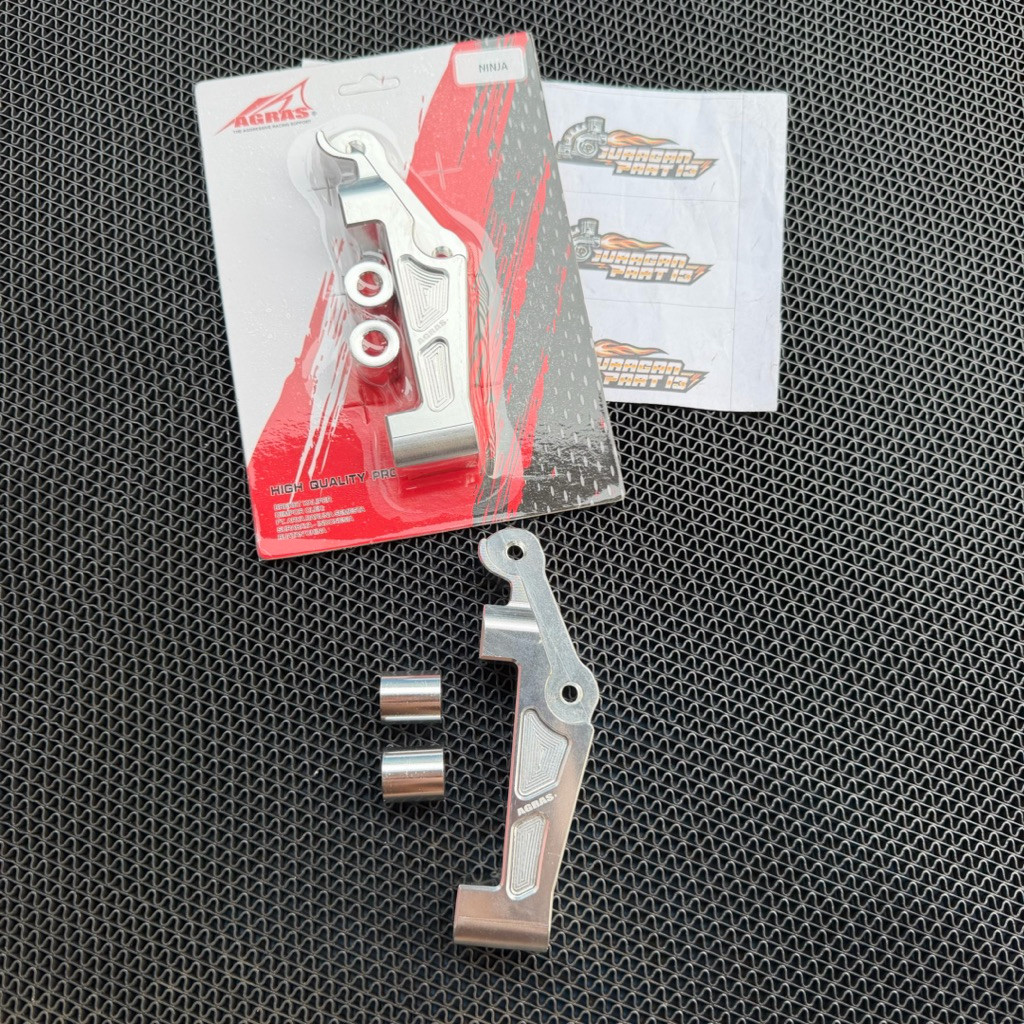 BREKET KALIPER PITCH 100 AGRAS PNP M3 M4 M7 FULL CNC PNP SKOK NINJA R RR SS DISK 300MM DUDUKAN PANGK