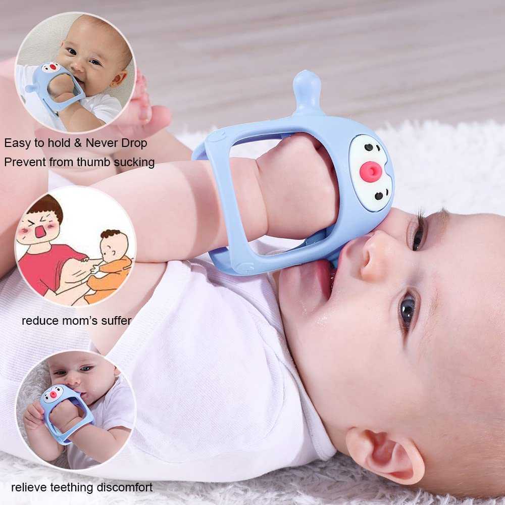 Baby Teether Toys Silicone Chewable Hand Breast Feeding - Sm01