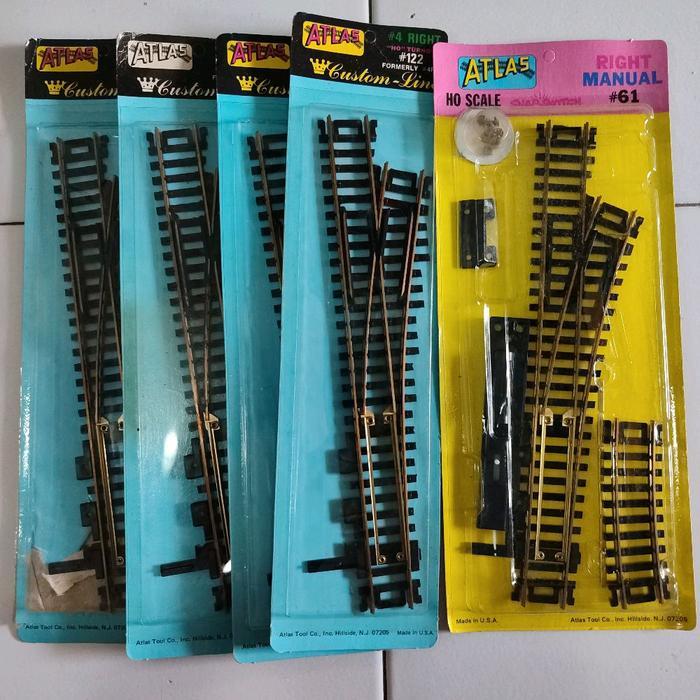 ATLAS WESEL#4 MANUAL TURNOUT BRASS HO SCALE C.100 (NEW)