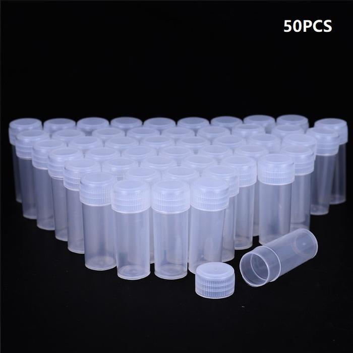 50pcs Botol Sampel 5ml Wadah Toples Sampel Toples Botol Mini - 50pcs
