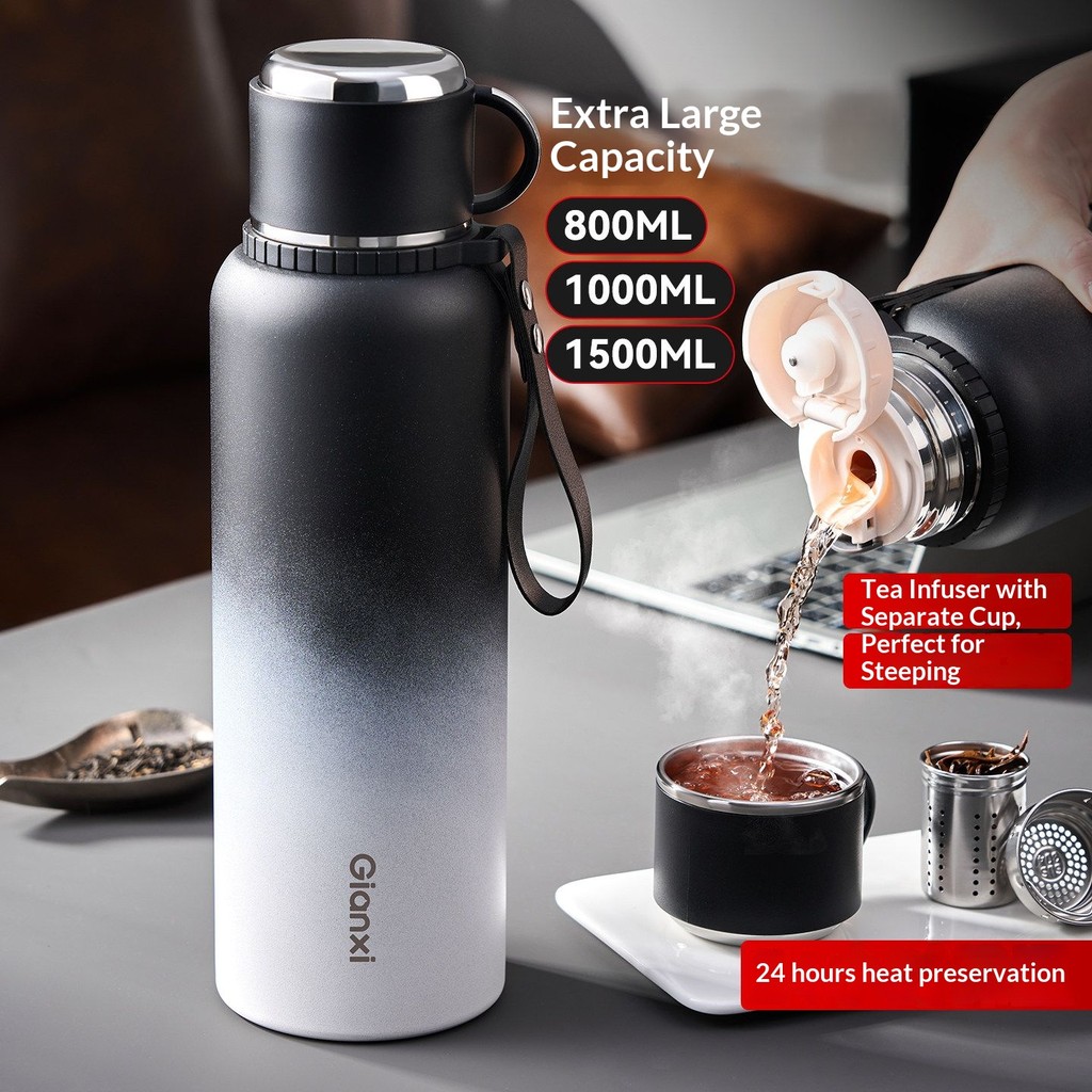 Gianxi  ulated Cup  Large Capacity Water Cup  Men'S 2025 New Stainless Steel Large Tea Separation Te
