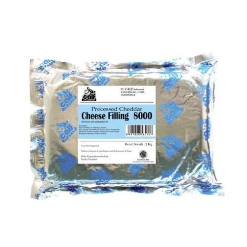 Promo Calf Cheese Filling 8000 1kg / Filling Keju Cheddar 1kg Calf 8000