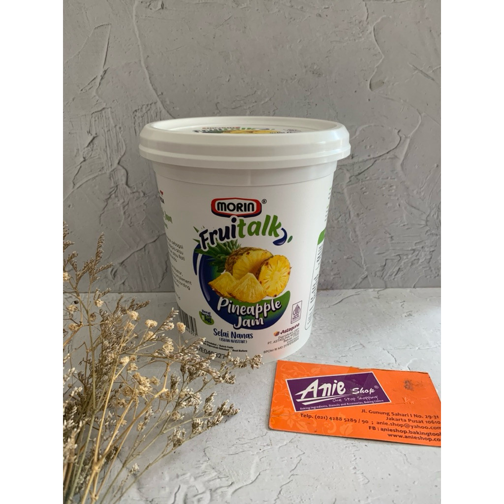 (Fiesta Murah) Morin Fruitalk Pineapple Jam 1kg, Selai Nanas Isian Nastar Morin 1kg