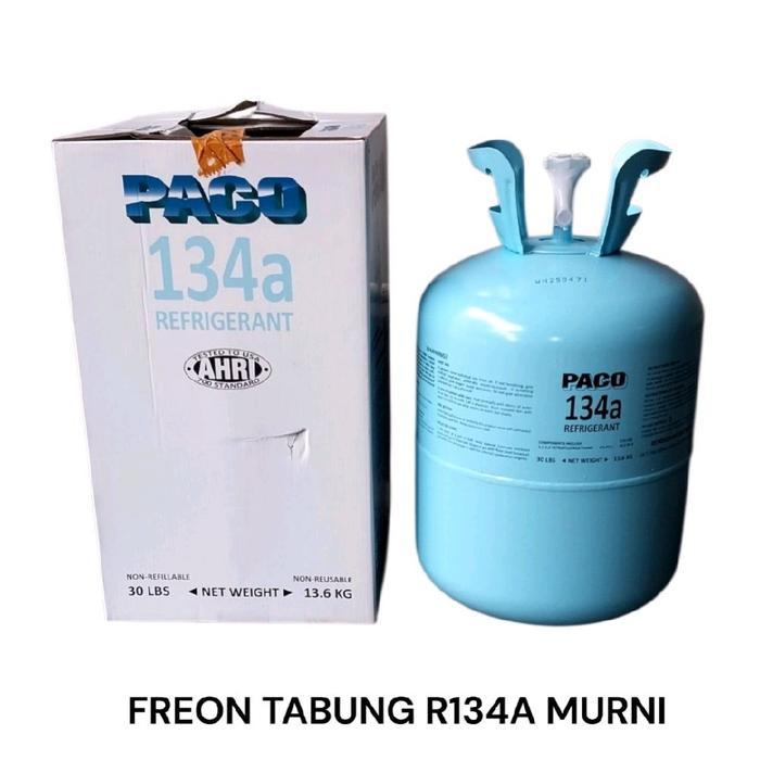 FREON TABUNG R134a REFRIGERANT FREON PACO AC MOBIL ASLI MURNI HFC R134 ORIGINAL 1 GALON