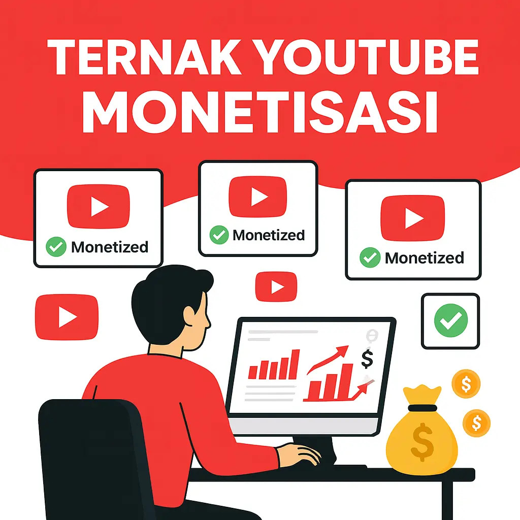 Ecourse Ternak Youtube Monetisasi 2026 Update Terbaru Peluang Bisnis Digital NubDigital Bonus Gratis