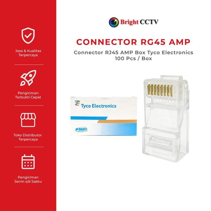 Connector RJ45 AMP Box Tyco Electronics 100 pcs / Box