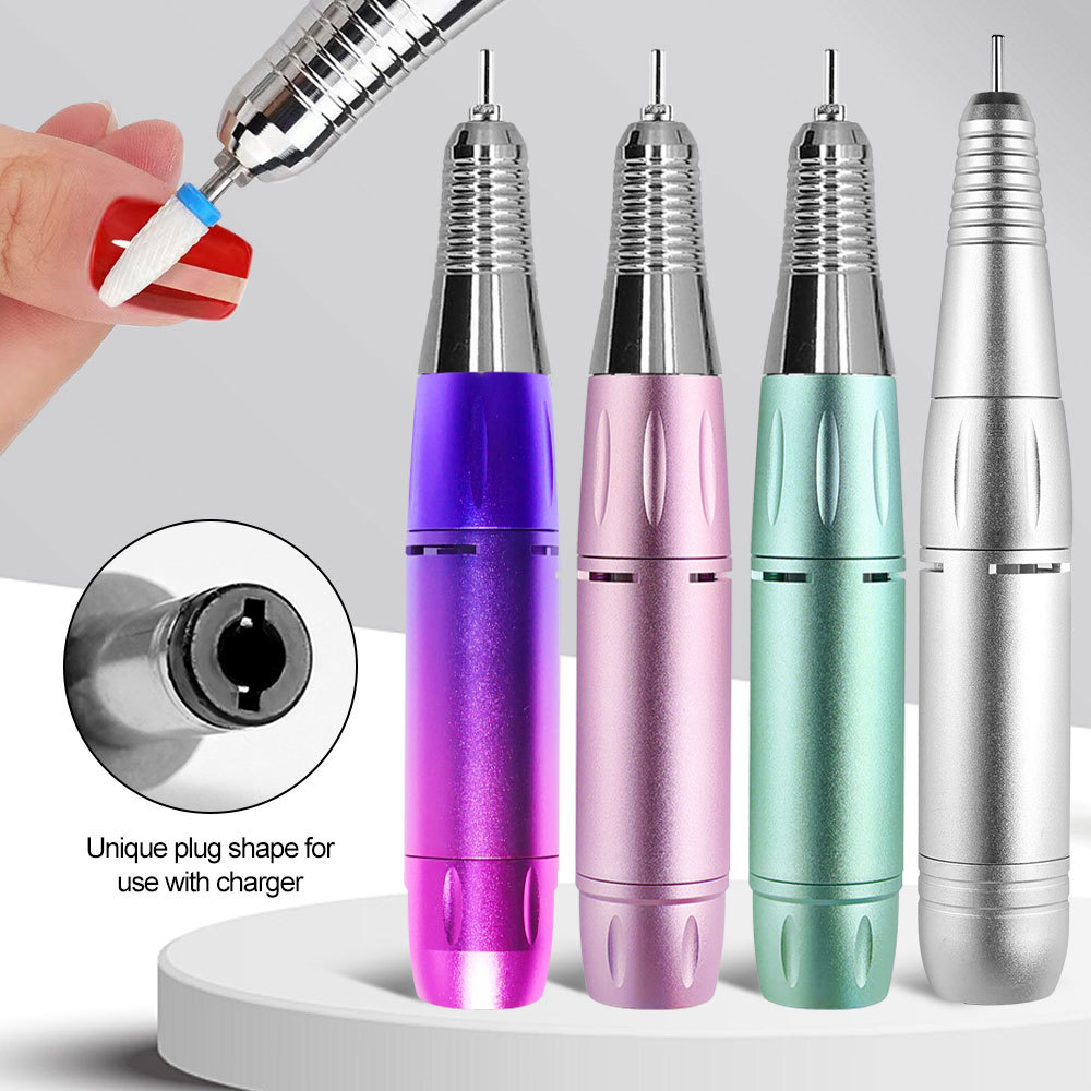 Electric DC Nail Drill Pen Handle File Polish Grind Maine Handpiece Manicure Pecure Tool for Nails D