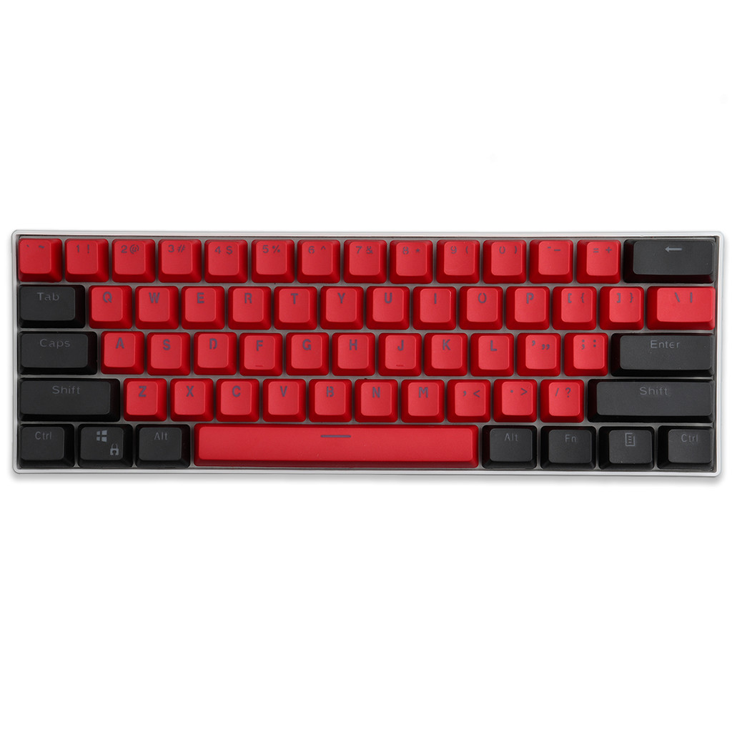 (Keycaps Only Sold)Black Red RK 61/87/104 Keycaps PBT Material OEM Height Backlit Two-Color Meanical