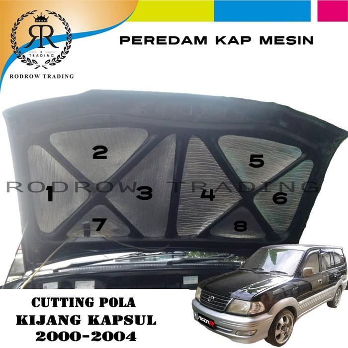 Peredam Mesin Mobil Kijang Kapsul / Cutting Pola Peredam Panas Mobil