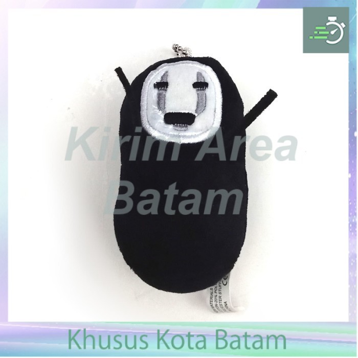 gantungan boneka plushie 10 cm anime spirited away kaonashi