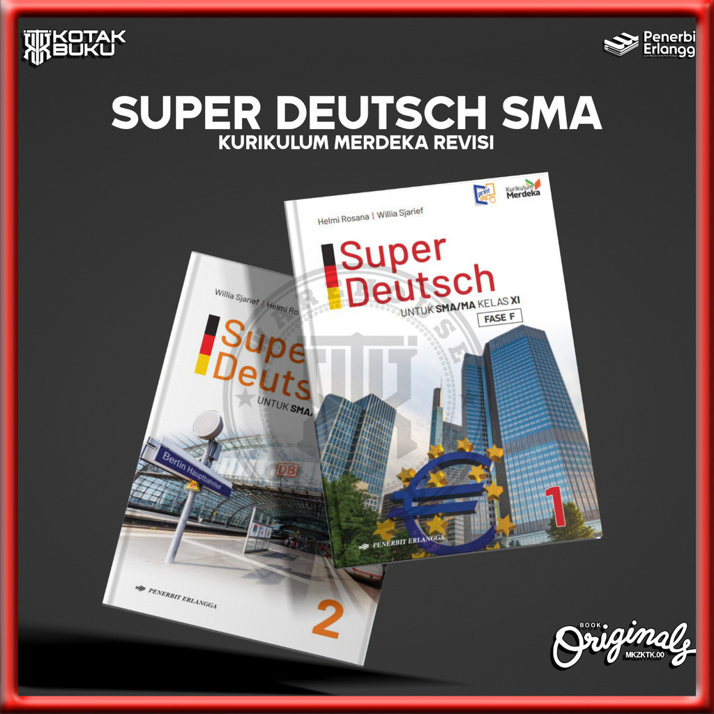 [ Erlangga ] Buku Super Deutsch kelas 11 12 SMA / MA /  Bahasa Jerman SMA / Kurikulum Merdeka