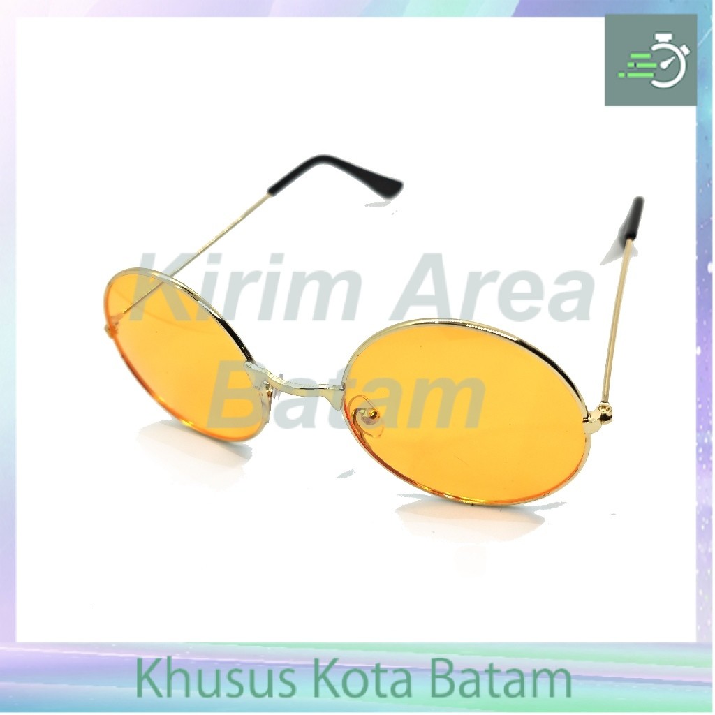 Kacamata cos trigun wind breaker frame warna emas kaca oren