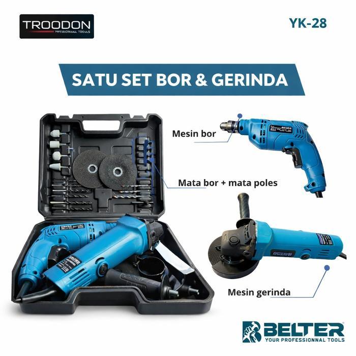 BELTER Mesin bor gerinda set satu paket mesin bor gerinda / mesin bor gerinda mini / paket mesin ger