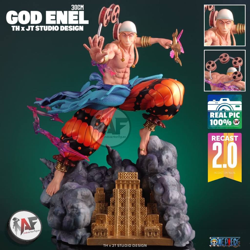 Statue Action Figure One Piece God Enel TH x JT Studio Design Recast