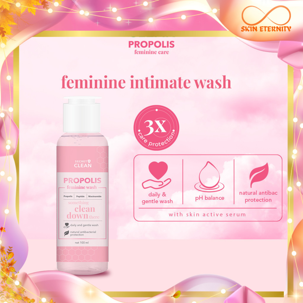 Secret Clean Propolis Feminine Wash 100ml BPOM aman digunakan