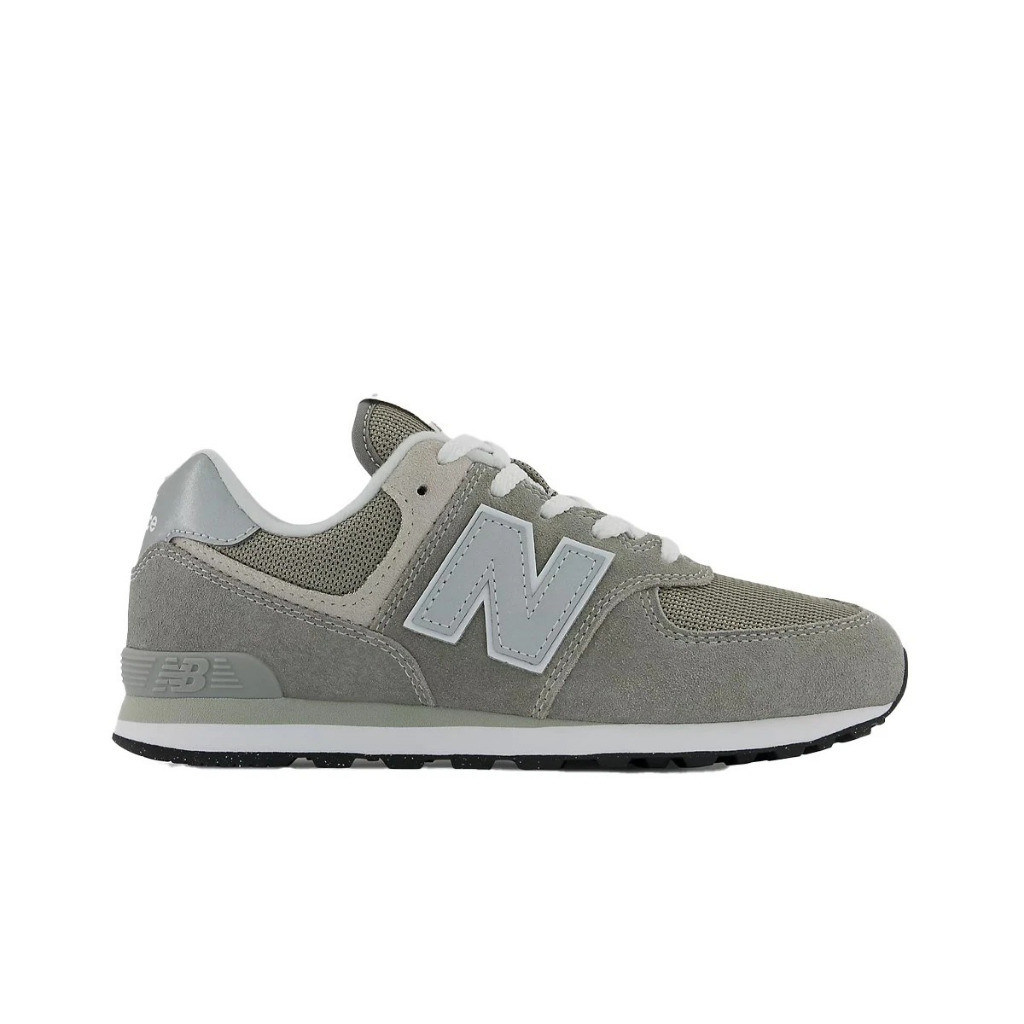 Sepatu Sneakers Anak New Balance 574 Grade School Grey With White Original GC574EVG