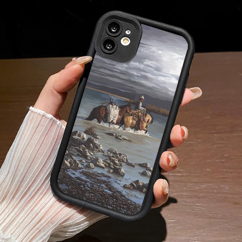 Soft Case For Iphone 15 Pro Max 12 Mini 13 14 16 17 Minimalis Sapi Silicon Antishock